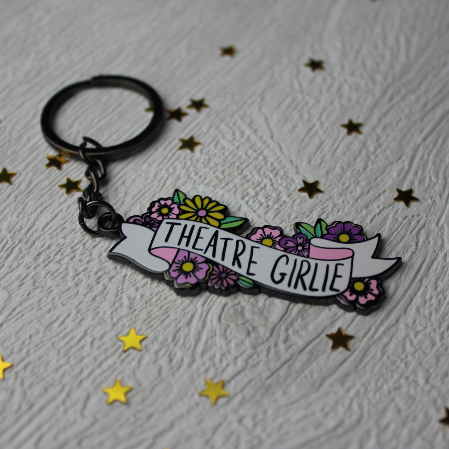 Theatre Girlie Enamel Keyring