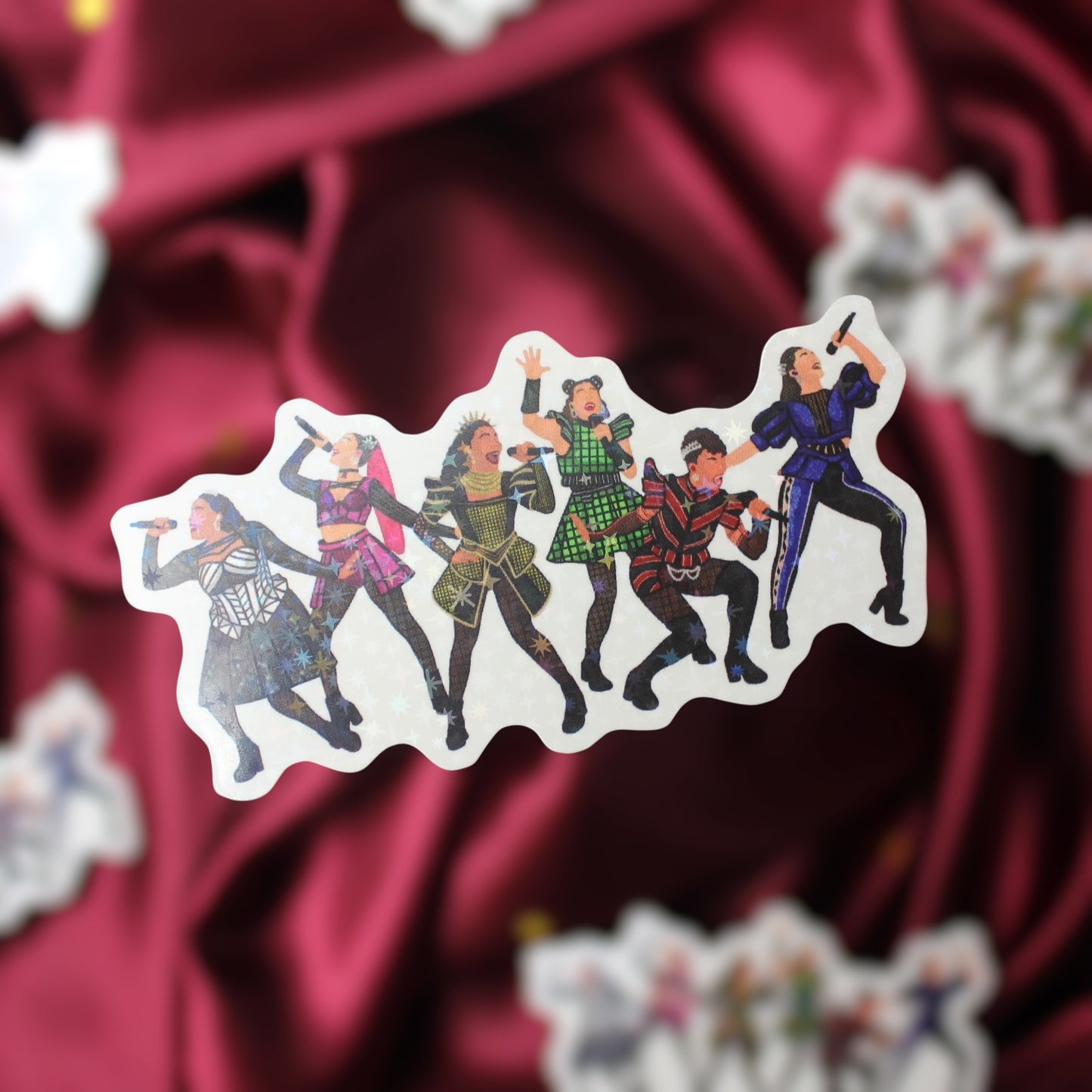 Six The Musical Holographic Sticker