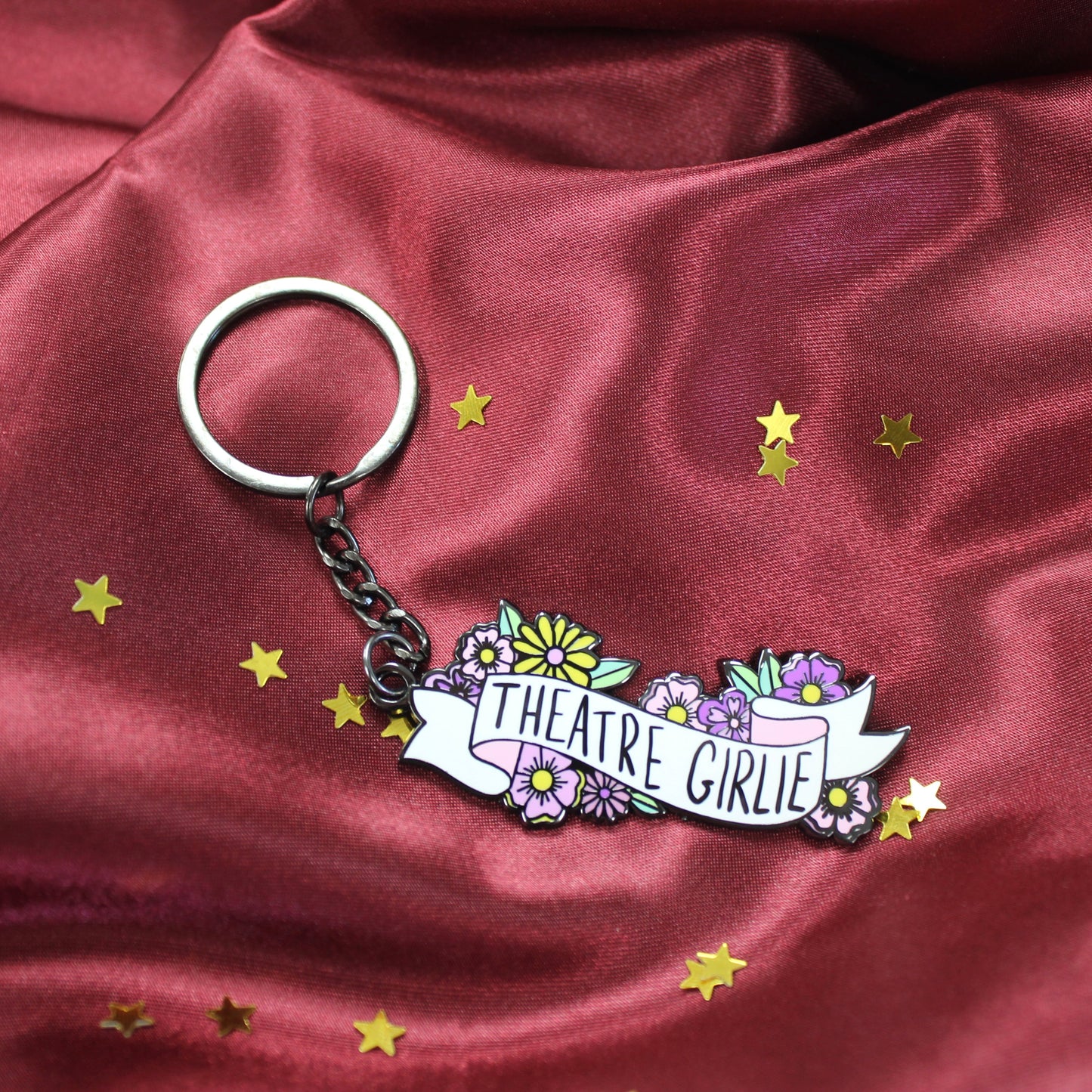 Theatre Girlie Enamel Keyring