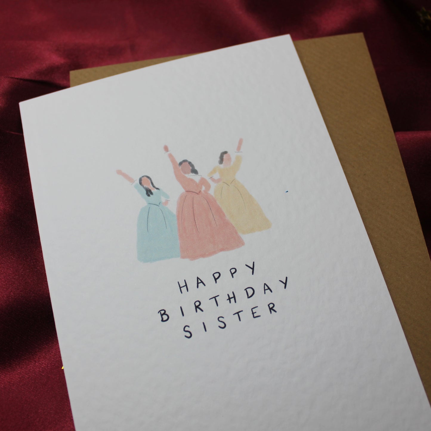 Hamilton The Musical Happy Birthday Sister Birthday Card