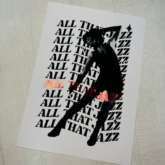 All That Jazz Foil Print