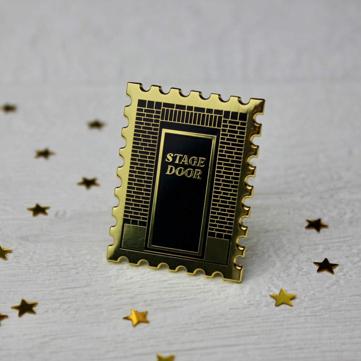 Stage Door Stamp Hard Enamel Pin
