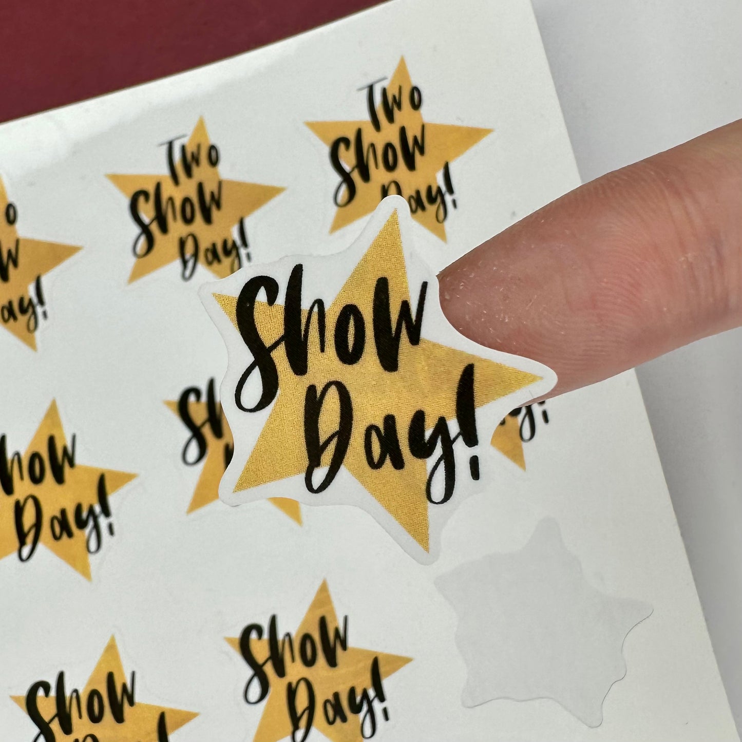 Show Day Sticker Sheet