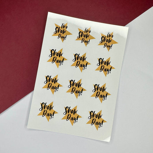Show Day Sticker Sheet