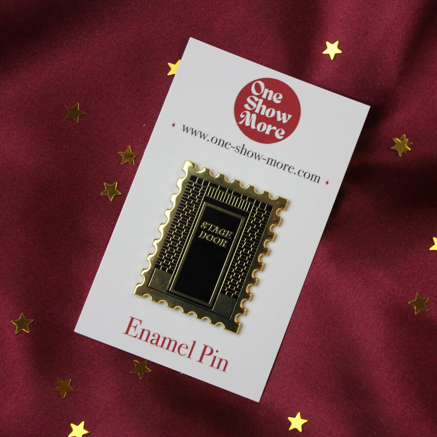 Stage Door Stamp Hard Enamel Pin