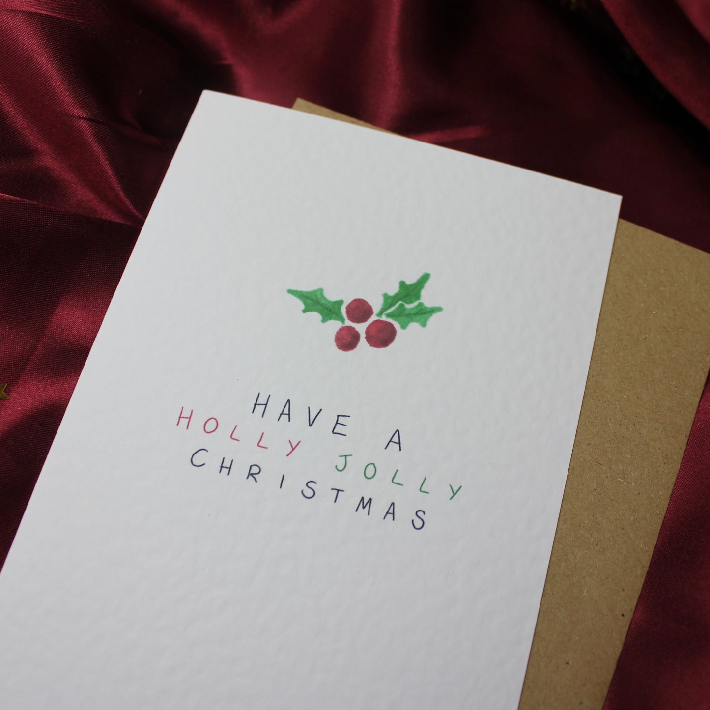 Have a Holly Jolly Christmas Greetings Card