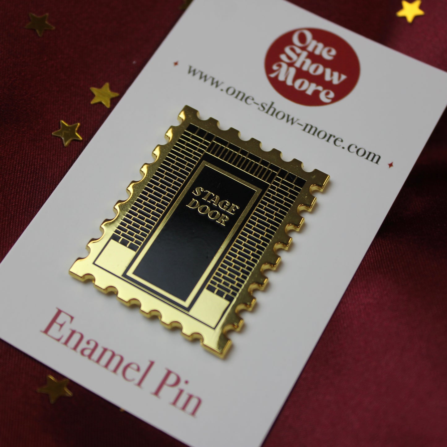 Stage Door Stamp Hard Enamel Pin