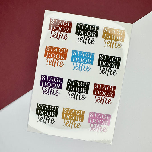 Stage Door Selfie Sticker Sheet