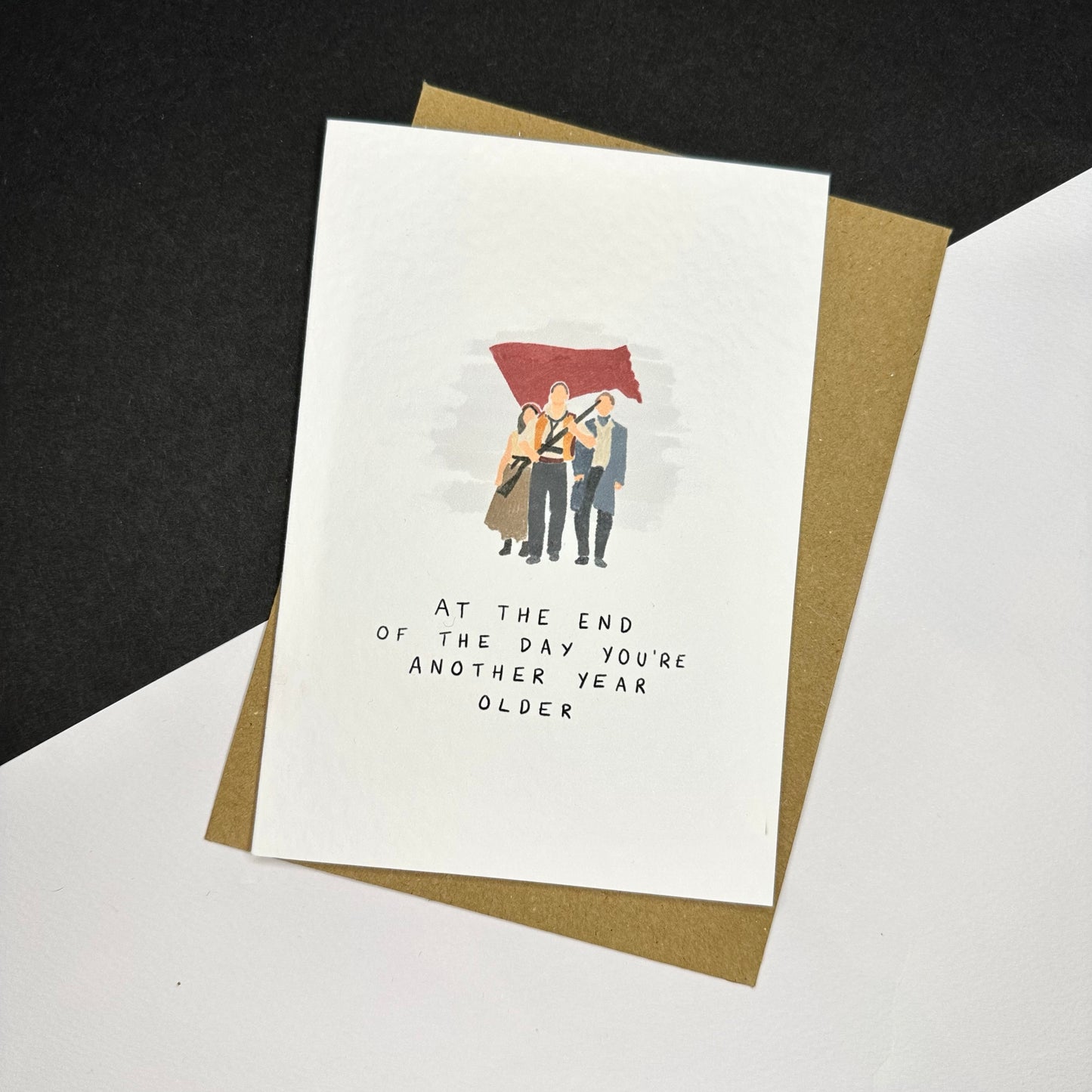 At the end of the day Les Miserables Birthday Card