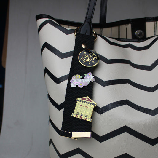 Canvas Pin Holder Keyring
