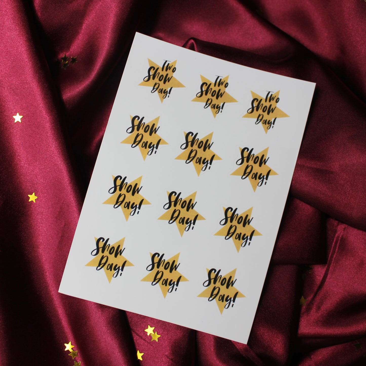 Theatre Scrapbooking Sticker Sheets