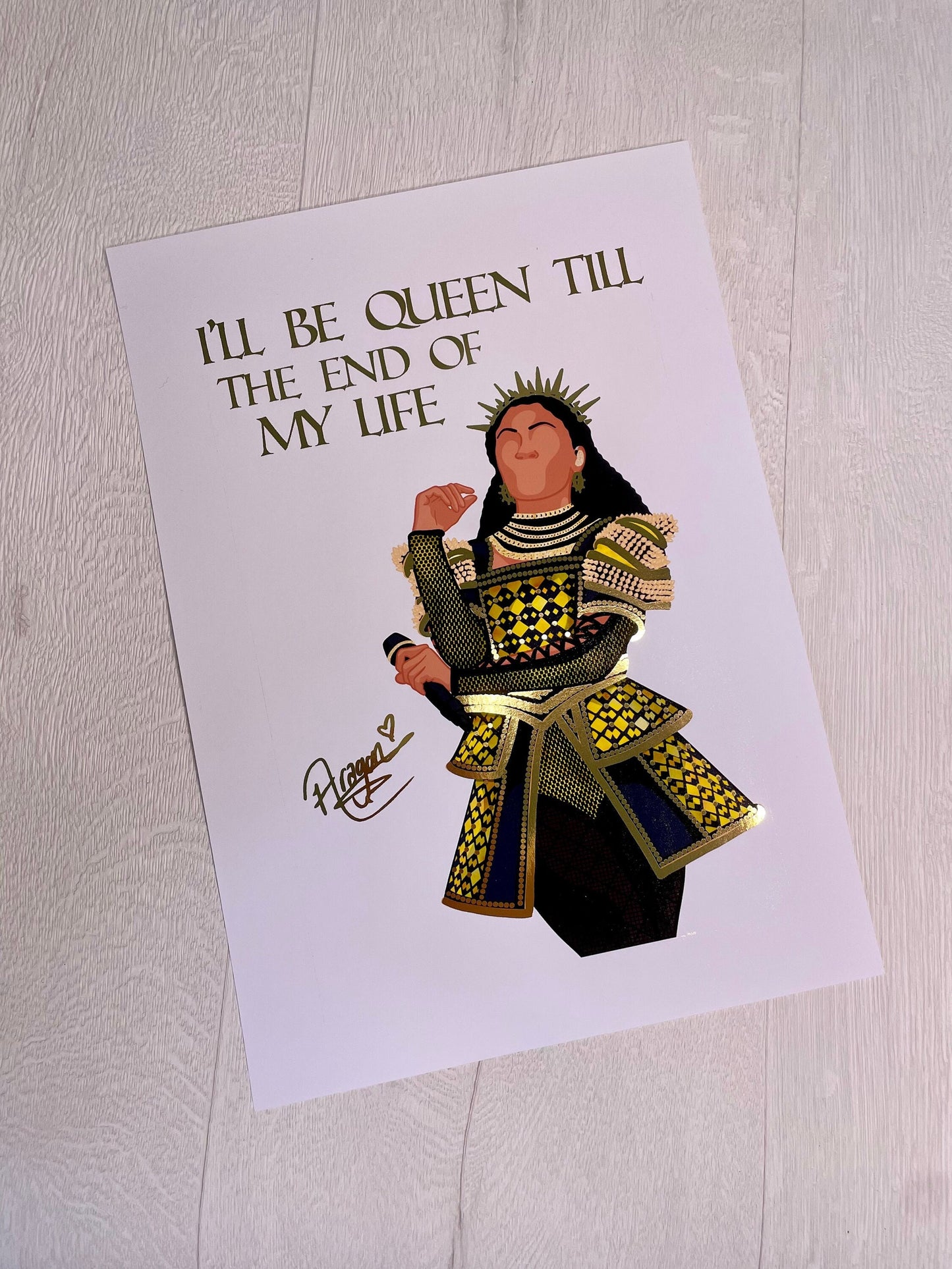 Six The Musical Queen Foil Prints