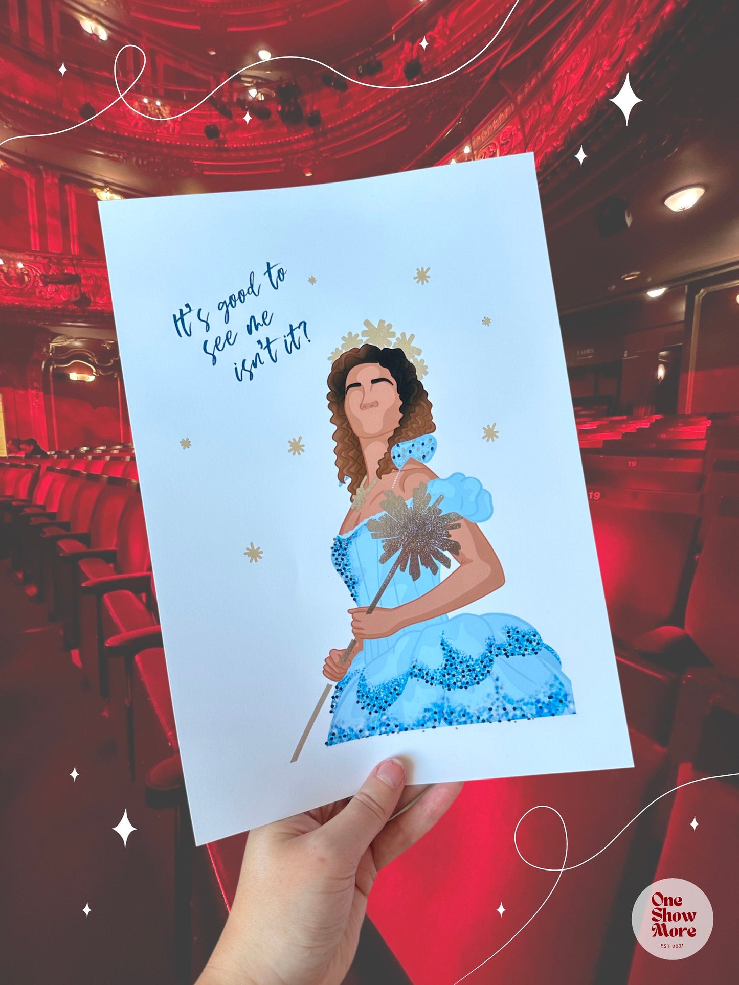 Wicked The Musical, Elphaba and Glinda Foil Prints