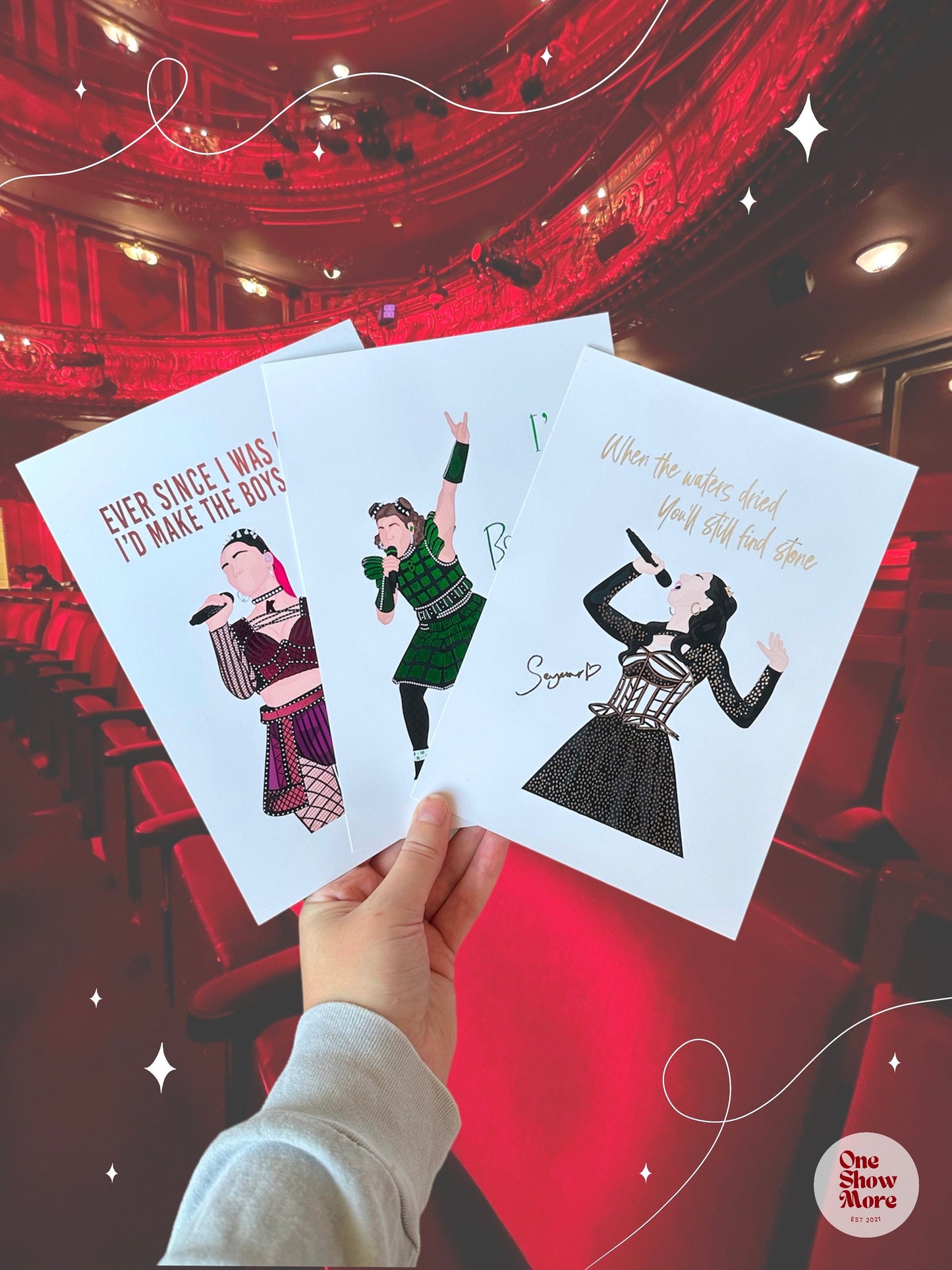 Six The Musical Queen Foil Prints