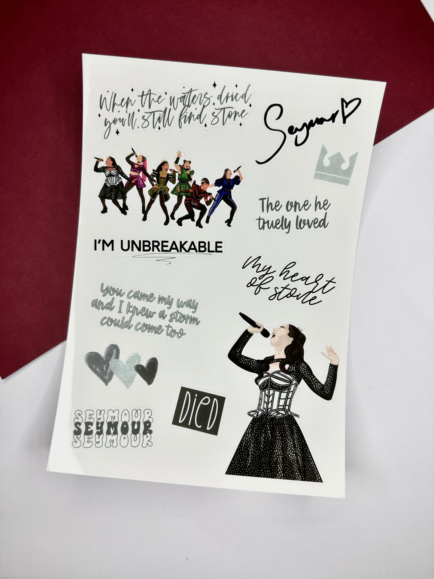Jane Seymour Sticker Sheet