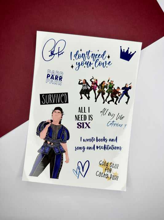 Catherine Parr Sticker Sheet