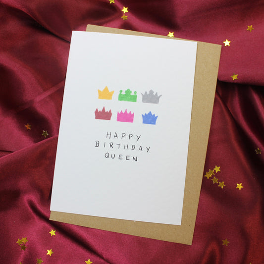 Six The Musical Happy Birthday Queen Birthday Card