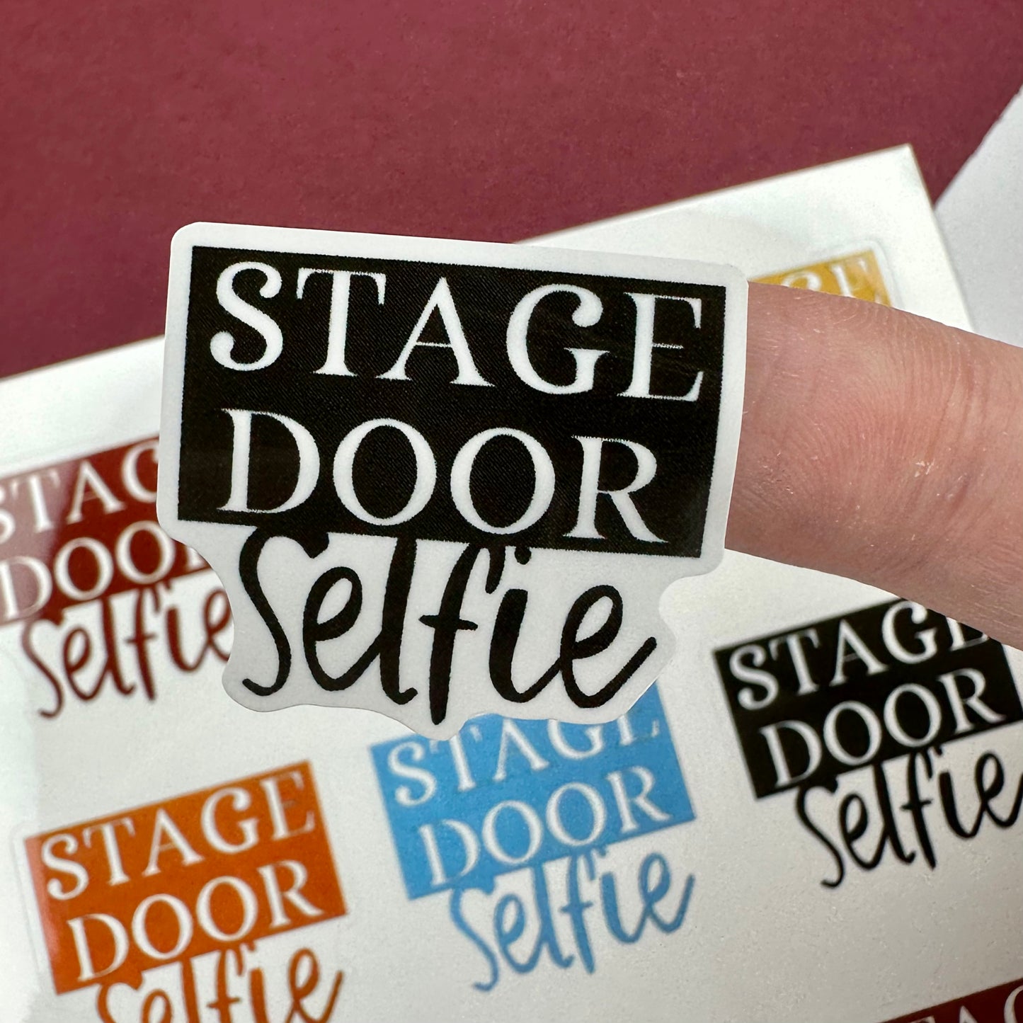 Stage Door Selfie Sticker Sheet
