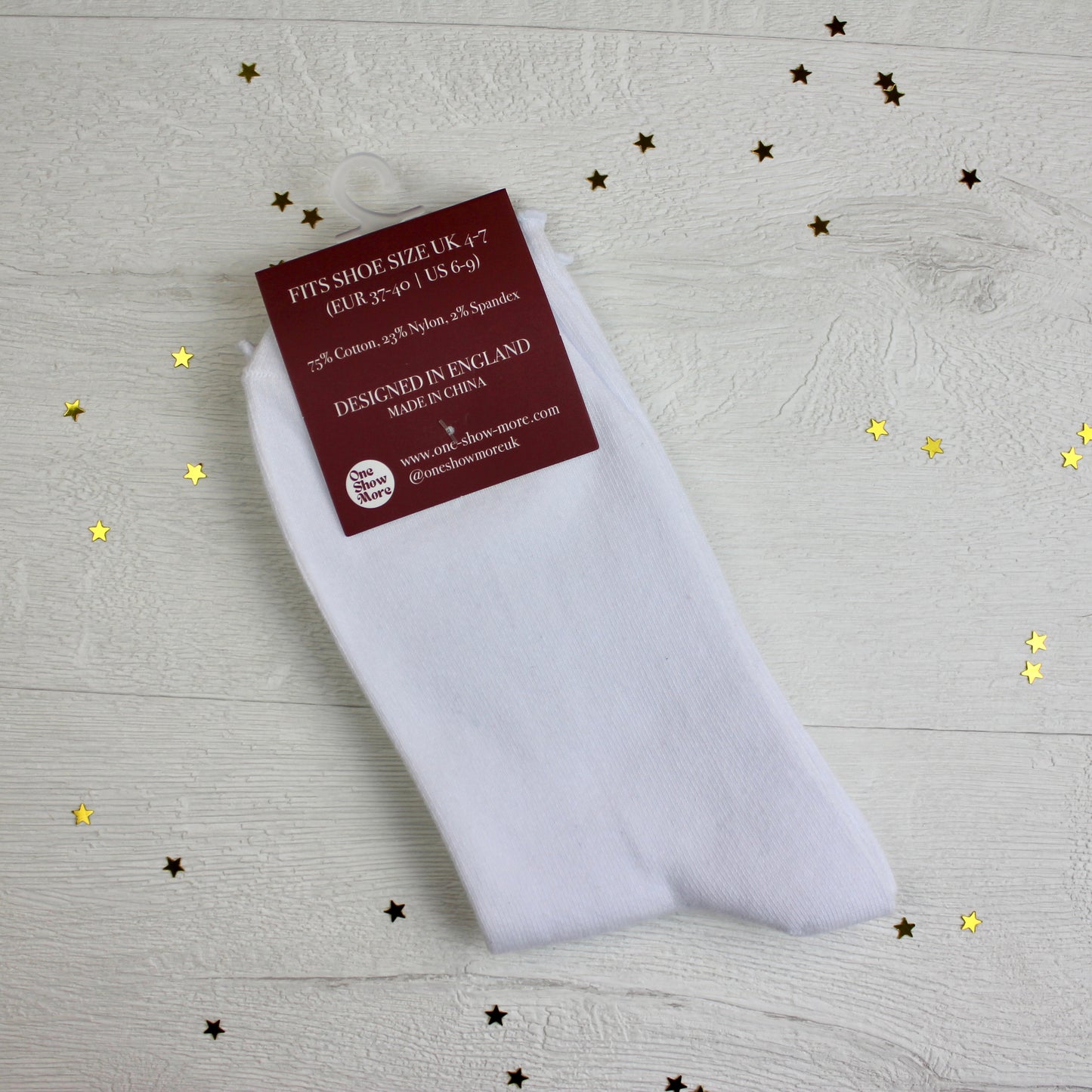 White Embroidered Frilly Theatre Socks