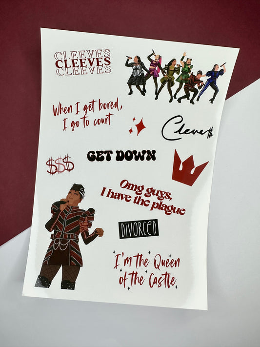 Anna of Cleeves Sticker Sheet