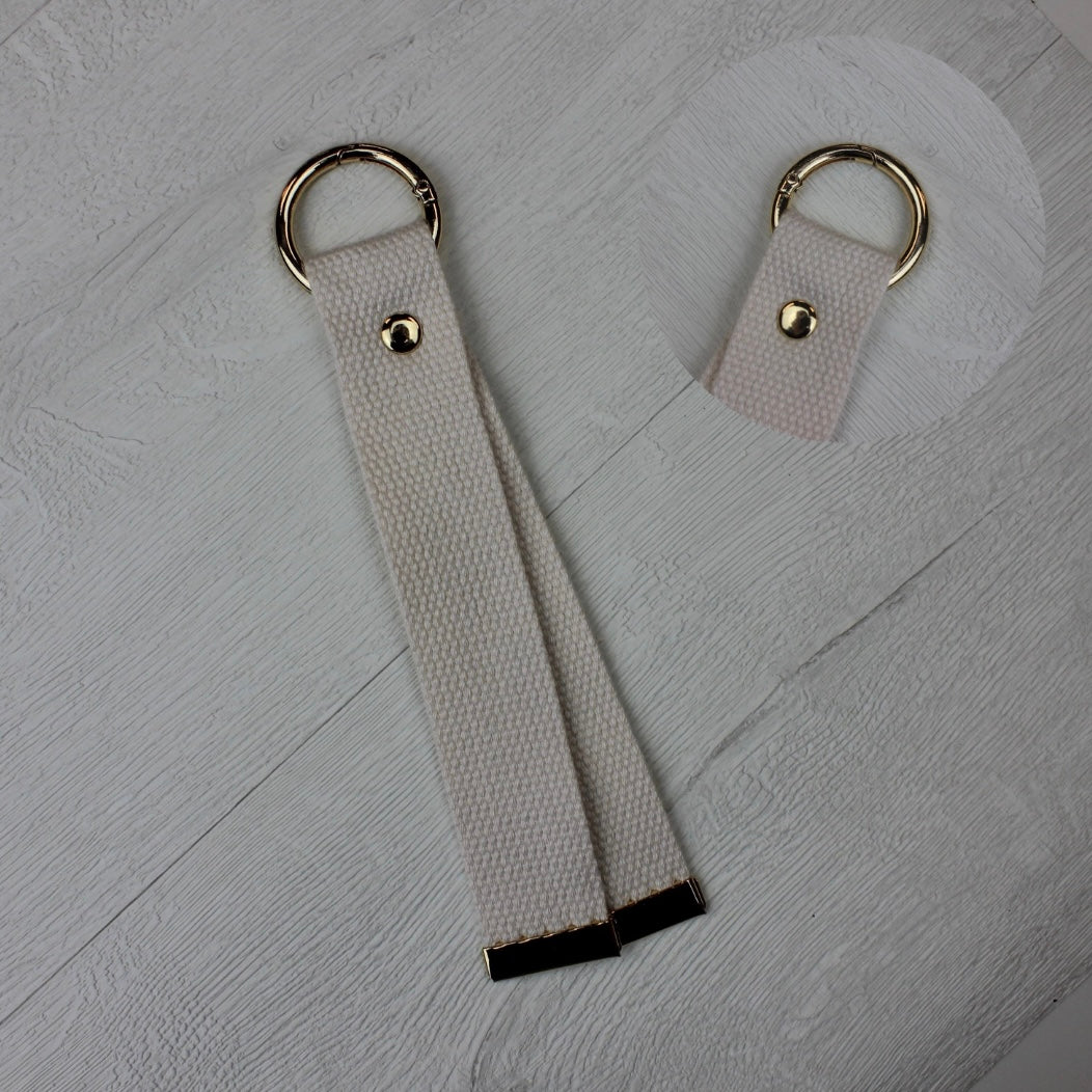 Canvas Pin Holder Keyring