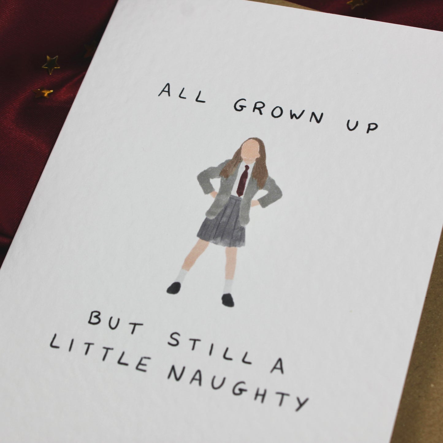 Matilda The Musical ‘All grown up but still a little Naughty’ Birthday Card