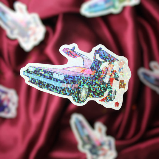 Back to the Future Holographic Sticker