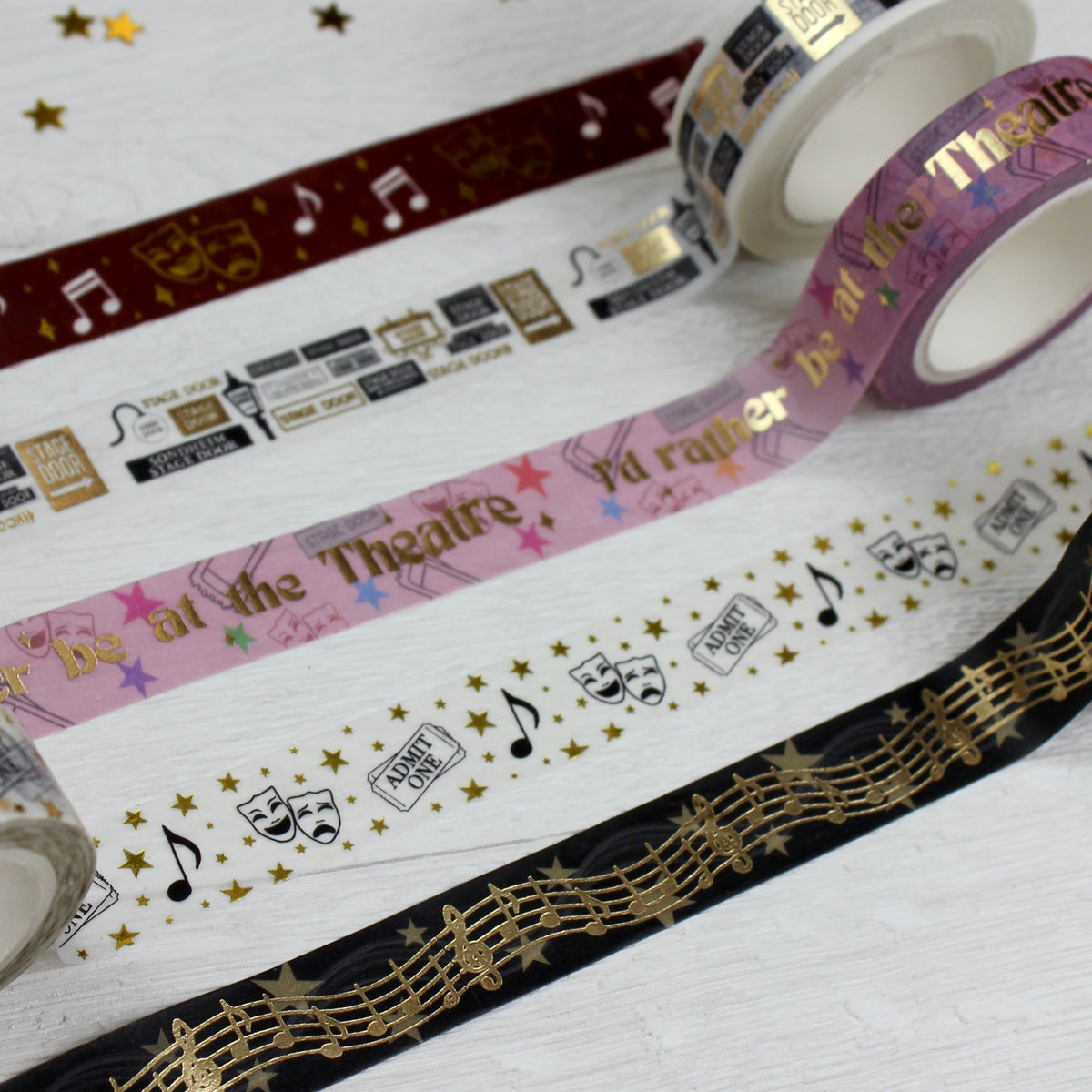 Gold Foil Theatre Washi Tape