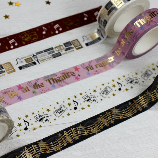 Gold Foil Theatre Washi Tape