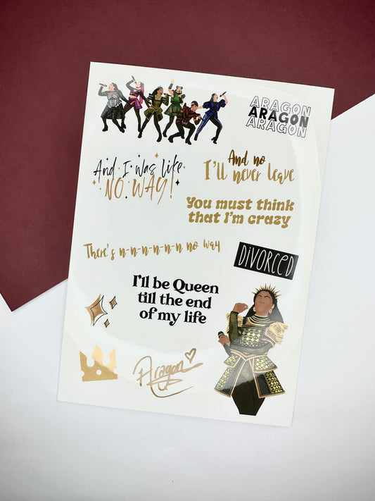 Catherine of Aragon Sticker Sheet