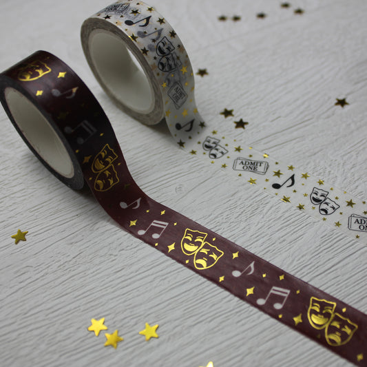Gold Foil Theatre Washi Tape