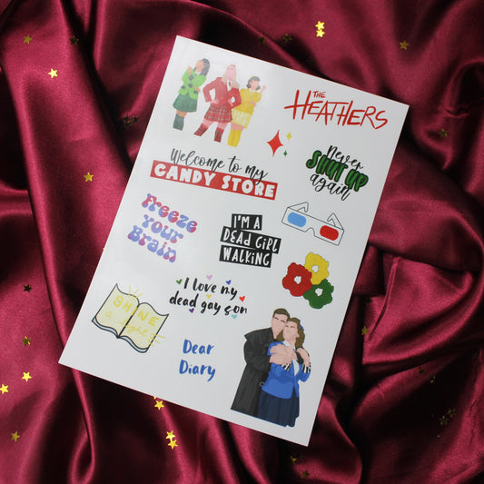 Heathers The Musical Sticker Sheet