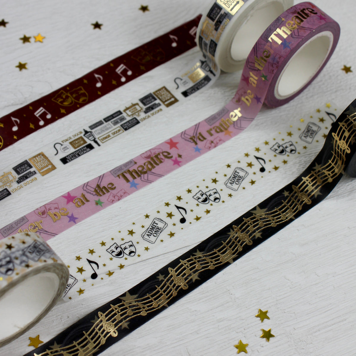 Gold Foil Theatre Washi Tape