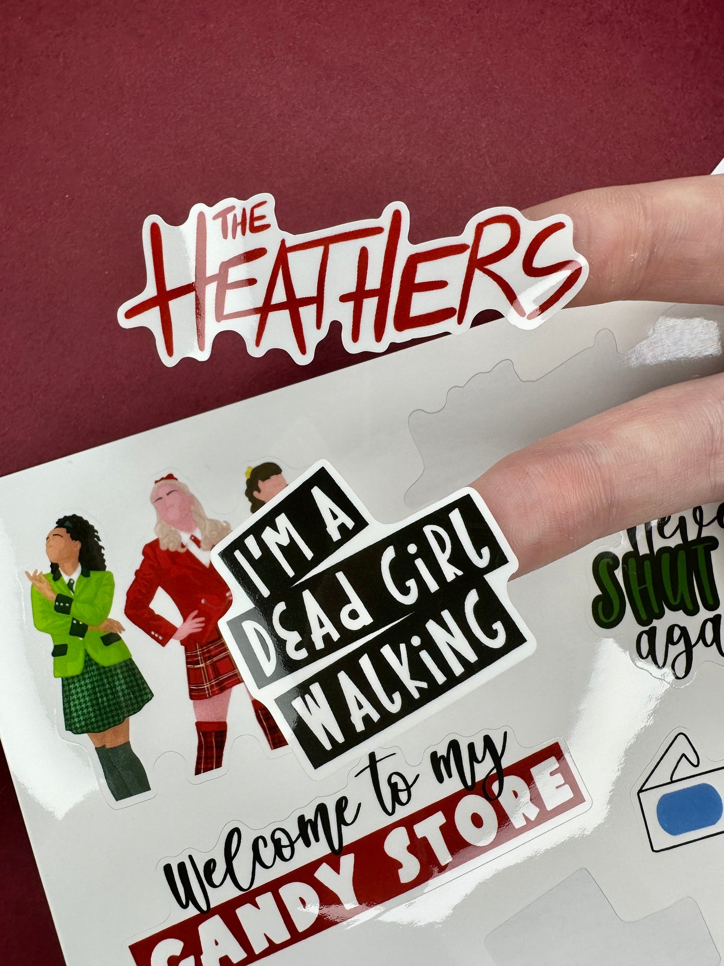 Heathers the Musical Sticker Sheet