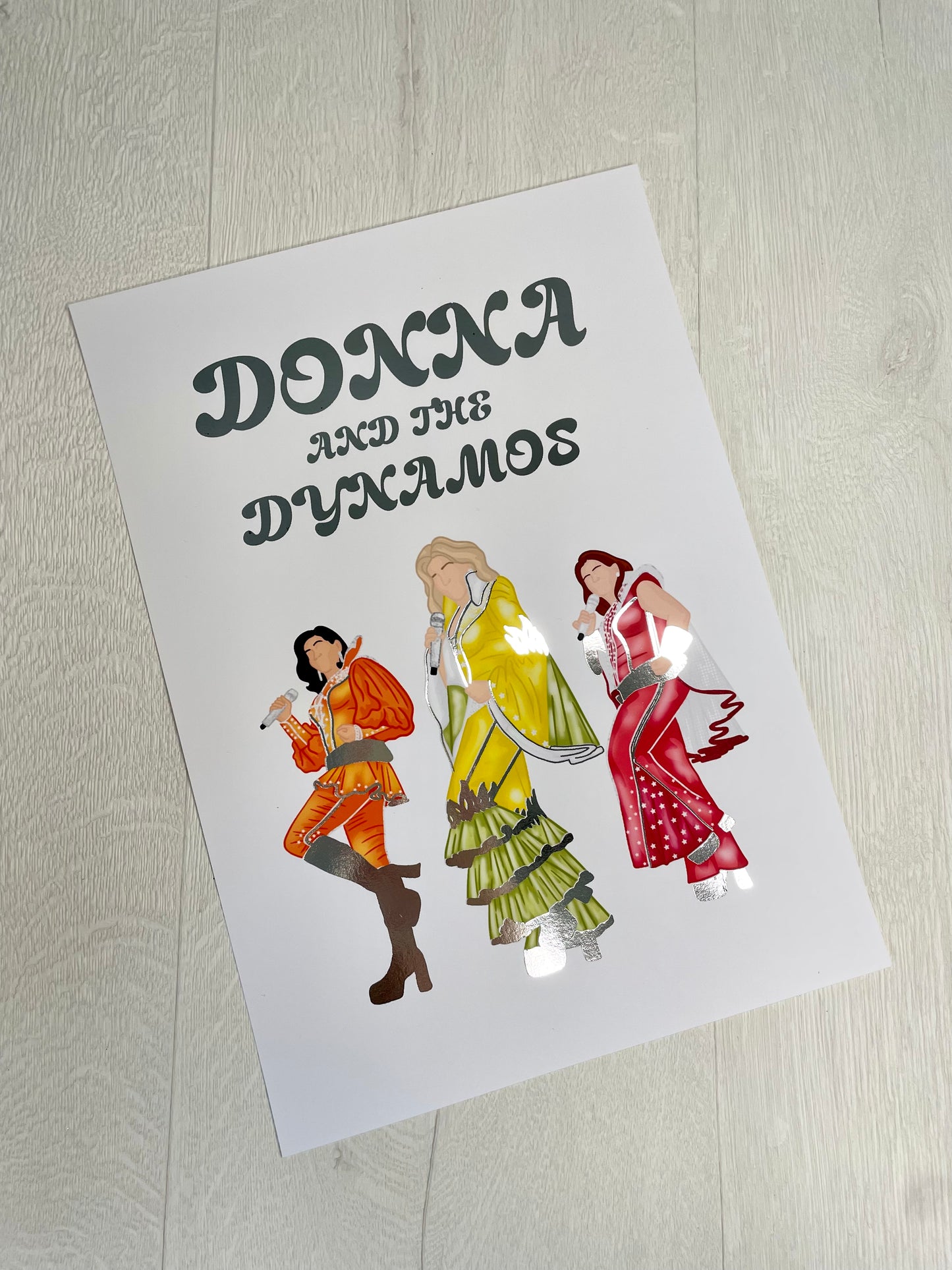 MammaMia The Musical Donna and the Dynamos Foil Print