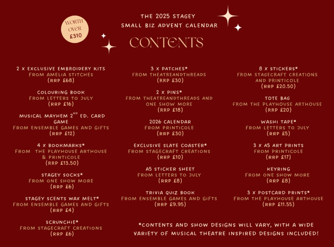 2025 Stagey Adventure Calendar