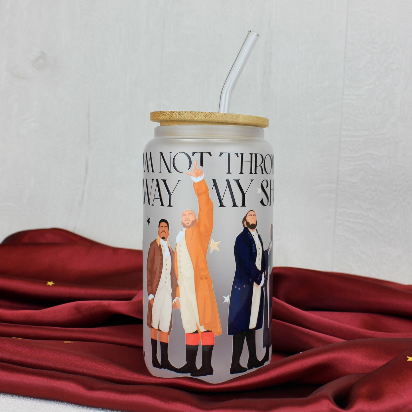Hamilton The Musical Glass Cup