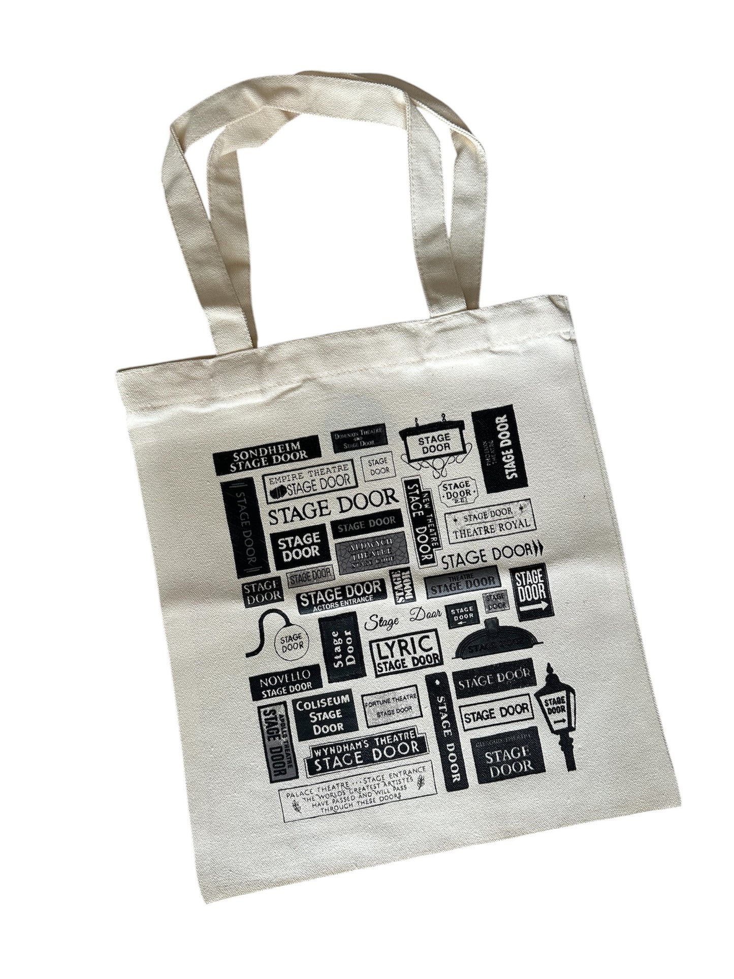 Stage Door Sign Canvas Tote Bag