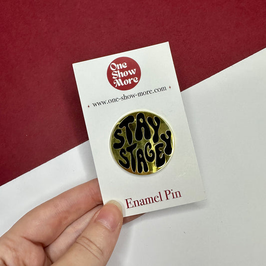 Stay Stagey Enamel Pin
