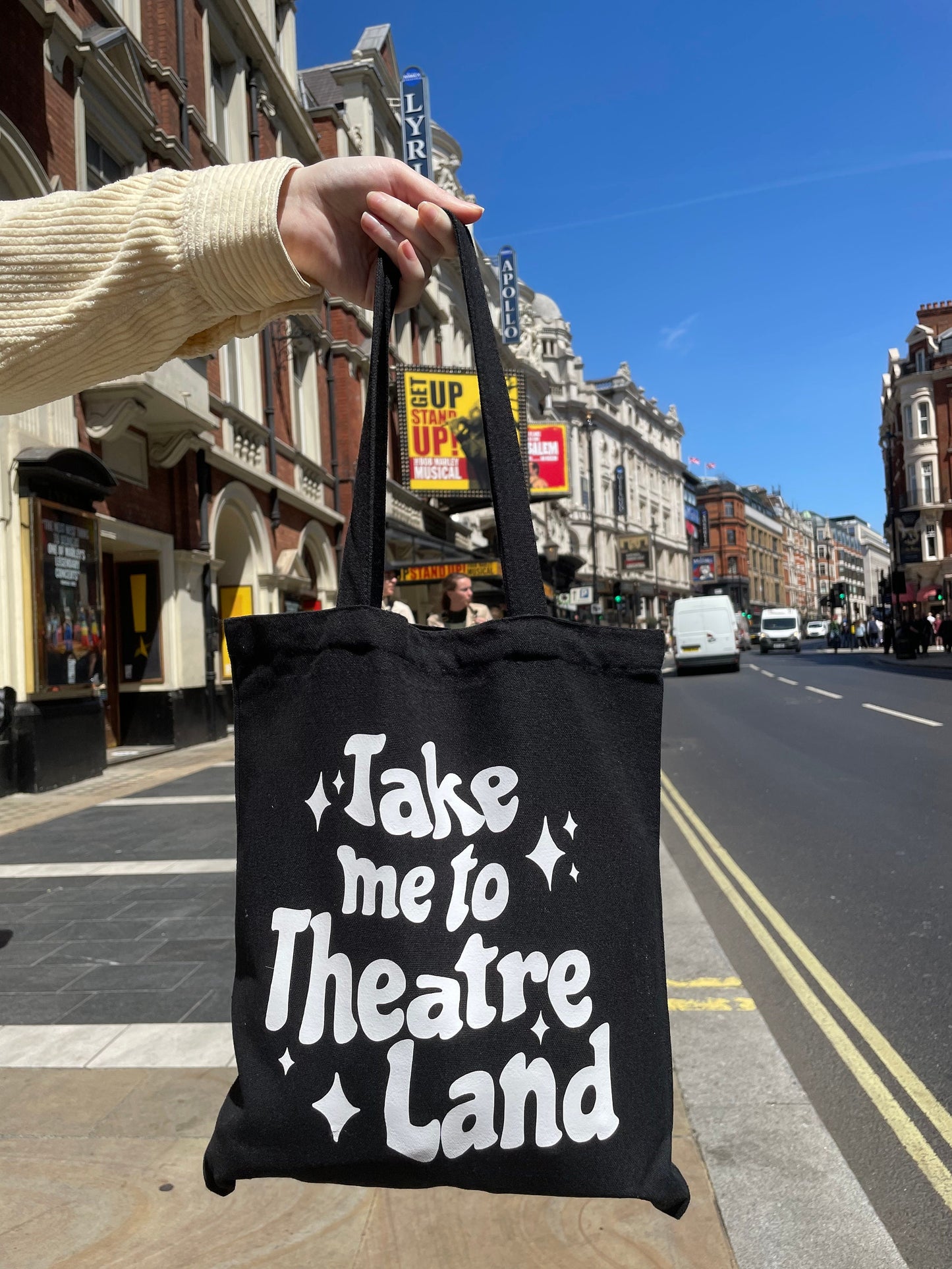 Take Me to Theatre Land Canvas Tote Bag