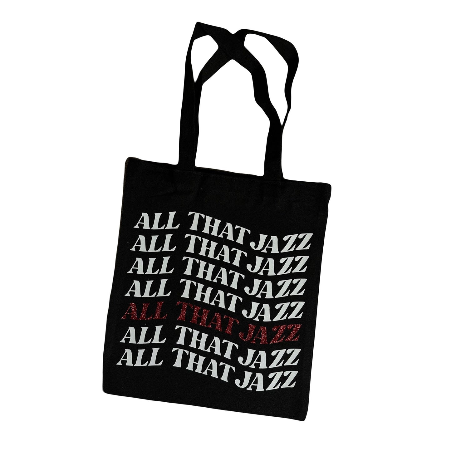 All That Jazz Black Canvas Tote Bag