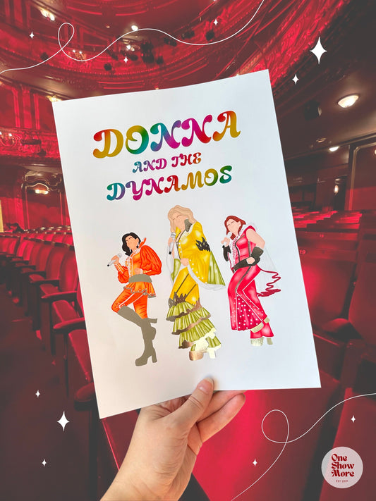 Mamma Mia The Musical Donna and the Dynamos Foil Print