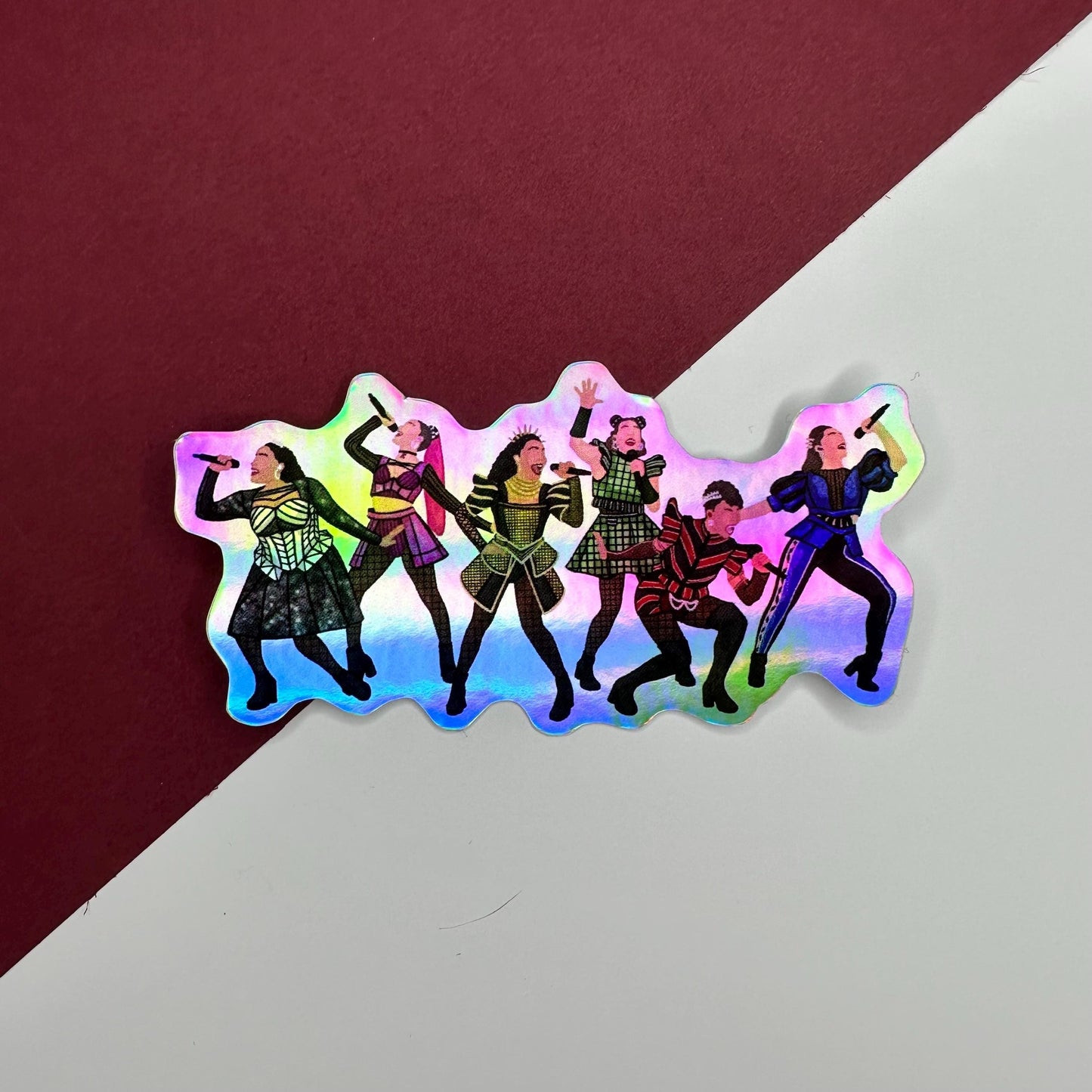 Six The Musical Holographic Sticker