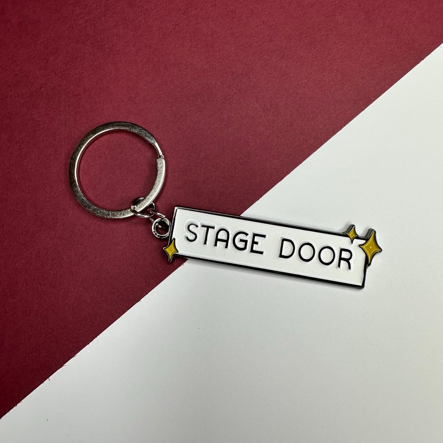 Stage Door Enamel Keyring